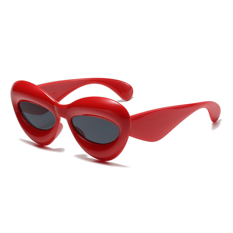 Oversized Cat-eye Acetate Sunglasses In Lipstick