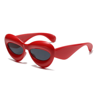 Oversized Cat-eye Acetate Sunglasses In Lipstick