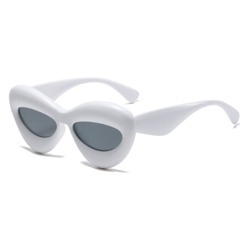 Oversized Cat-eye Acetate Sunglasses In Lipstick