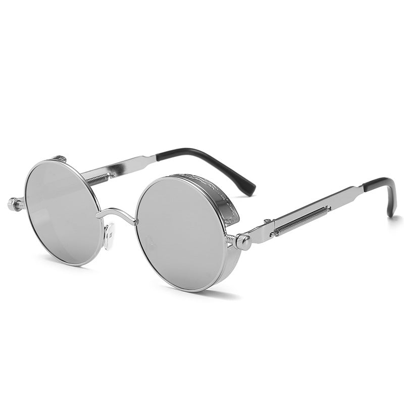 Round Steampunk Polarized Sunglasses