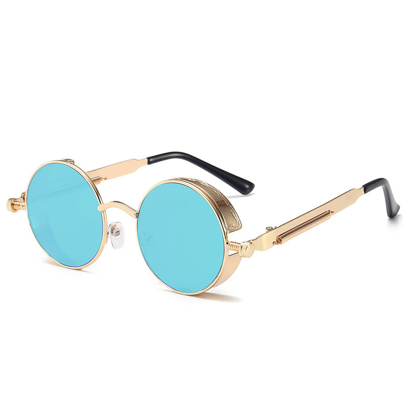 Round Steampunk Polarized Sunglasses