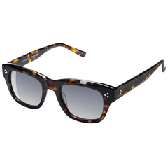 Tortoise Frame Gradient Gray Lens Three Points Sunglasses