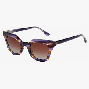 Fashion Progressive Green Acetate Small Triangle Sunglass