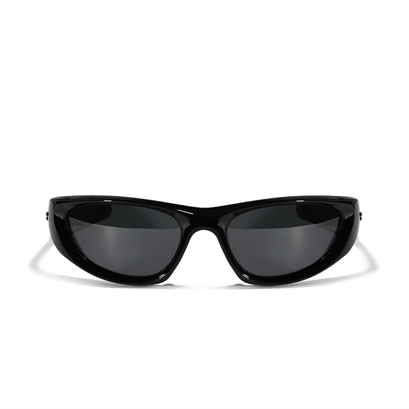 New Oval Frame Sunglasses for Fashion Y2K Retro Punk Pink Glasses