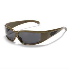 New Oval Frame Sunglasses for Fashion Y2K Retro Punk Pink Glasses