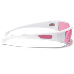 New Oval Frame Sunglasses for Fashion Y2K Retro Punk Pink Glasses
