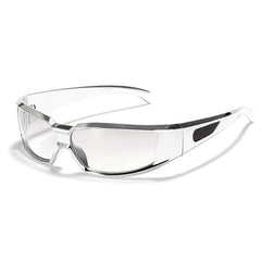 New Oval Frame Sunglasses for Fashion Y2K Retro Punk Pink Glasses
