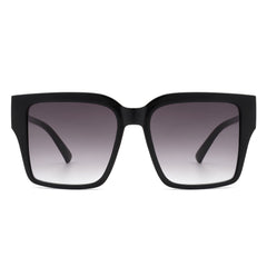 Women Chic Flat Top Tinted Fashion Square Sunglasses