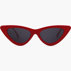 Red Frame Grey Lens Cat Eye Female Sunglasses
