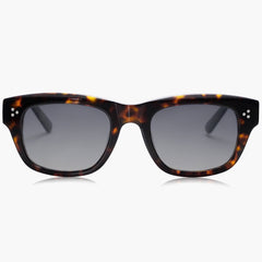 Tortoise Frame Gradient Gray Lens Three Points Sunglasses