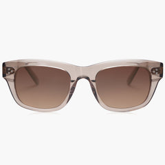 Tortoise Frame Gradient Gray Lens Three Points Sunglasses