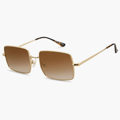 Vintage Tortoise Frame Gradient Blue Lens Sunglasses