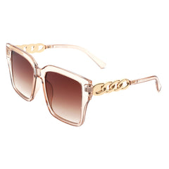 Women Chic Flat Top Tinted Fashion Square Sunglasses