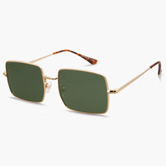 Vintage Tortoise Frame Gradient Blue Lens Sunglasses