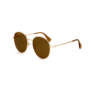 Belen Round Frames Designer Aviator Sunglasses - Abdosy