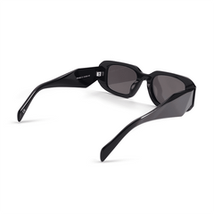 Black Square Aviator Sunglasses