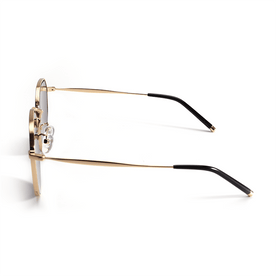 Tuesday Black Polygon Sunglasses