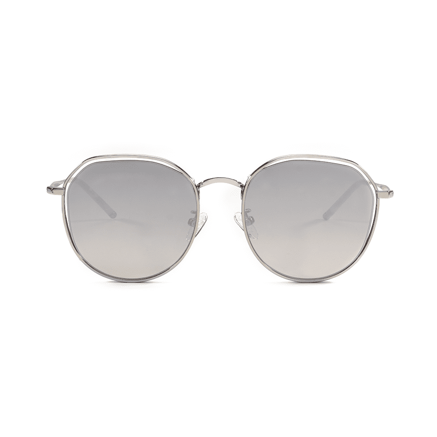 Women Grey Polygon Sunglasses