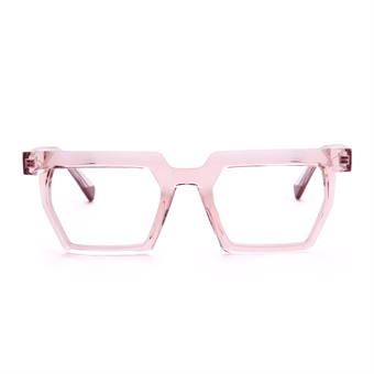 Female Polygonal Frame Acetate Tortoiseshell Eyeglasses - Abdosy