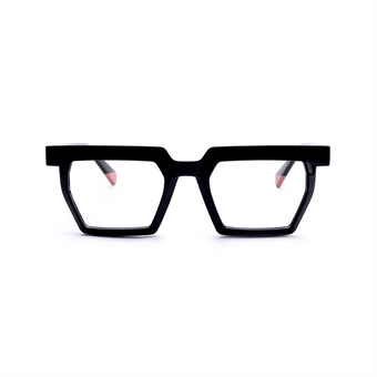 Female Polygonal Frame Acetate Tortoiseshell Eyeglasses - Abdosy
