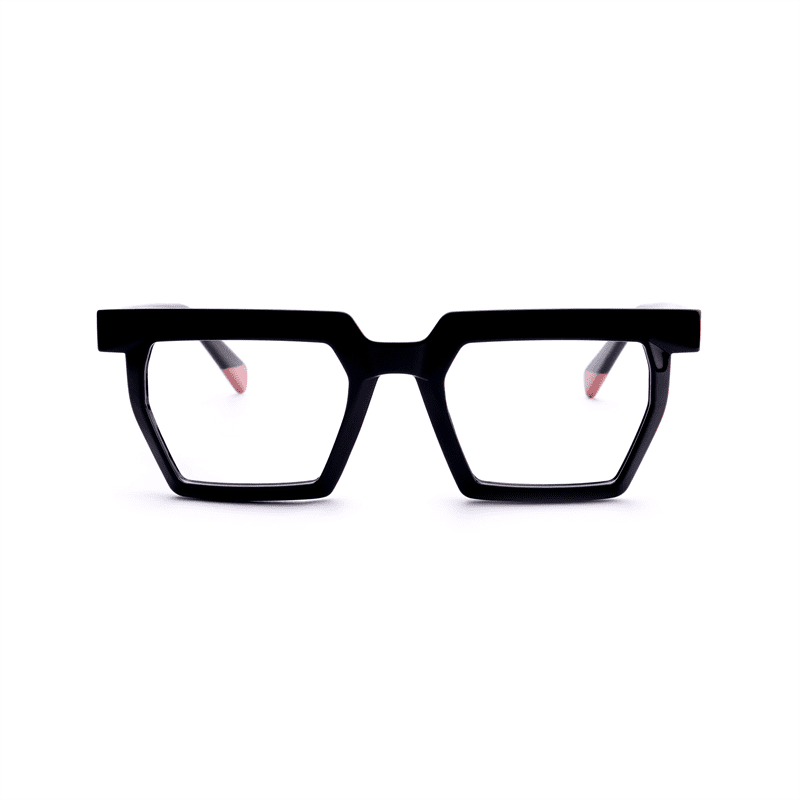 Female Polygonal Frame Acetate Tortoiseshell Eyeglasses - Abdosy