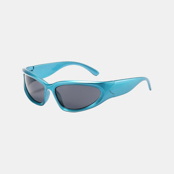 Silver with Black Sports Square Sunglasses - Abdosy