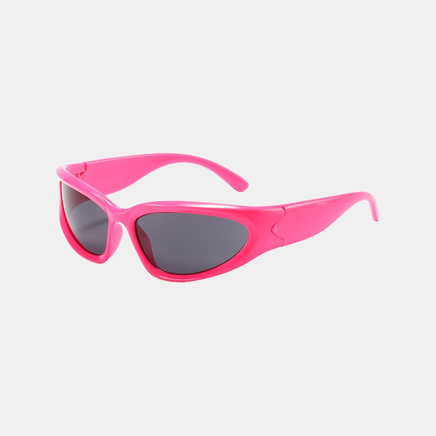 Silver with Black Sports Square Sunglasses - Abdosy