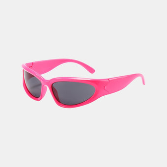 Silver with Black Sports Square Sunglasses - Abdosy
