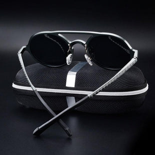 Abdosy Round Steampunk Polycarbonate Sunglasses